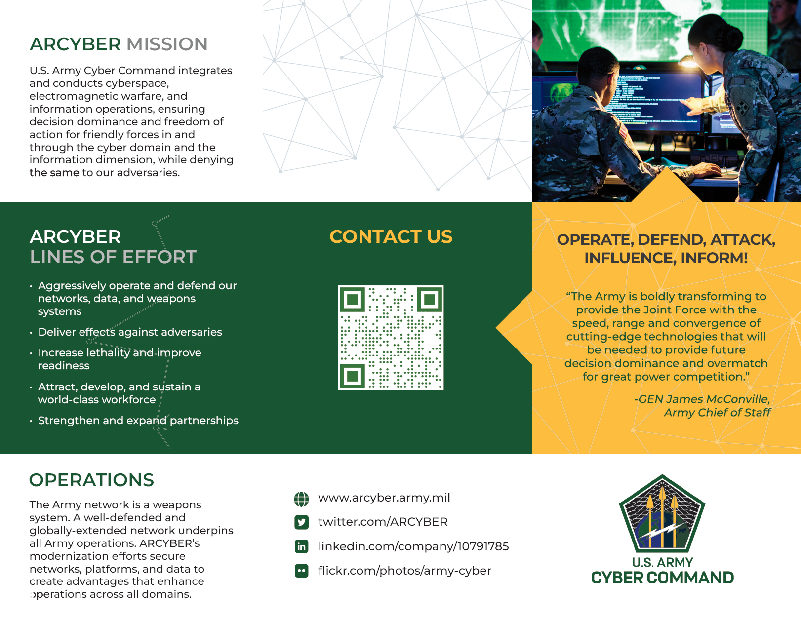 ARCYBER Trifold - Page 1
